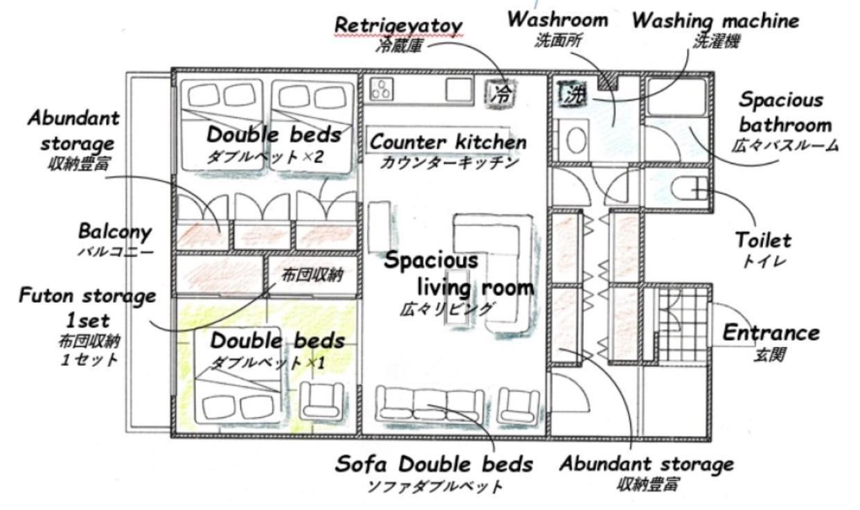 Harmonia東京堀切 10名定員90平米の広いcondominium โตเกียว
